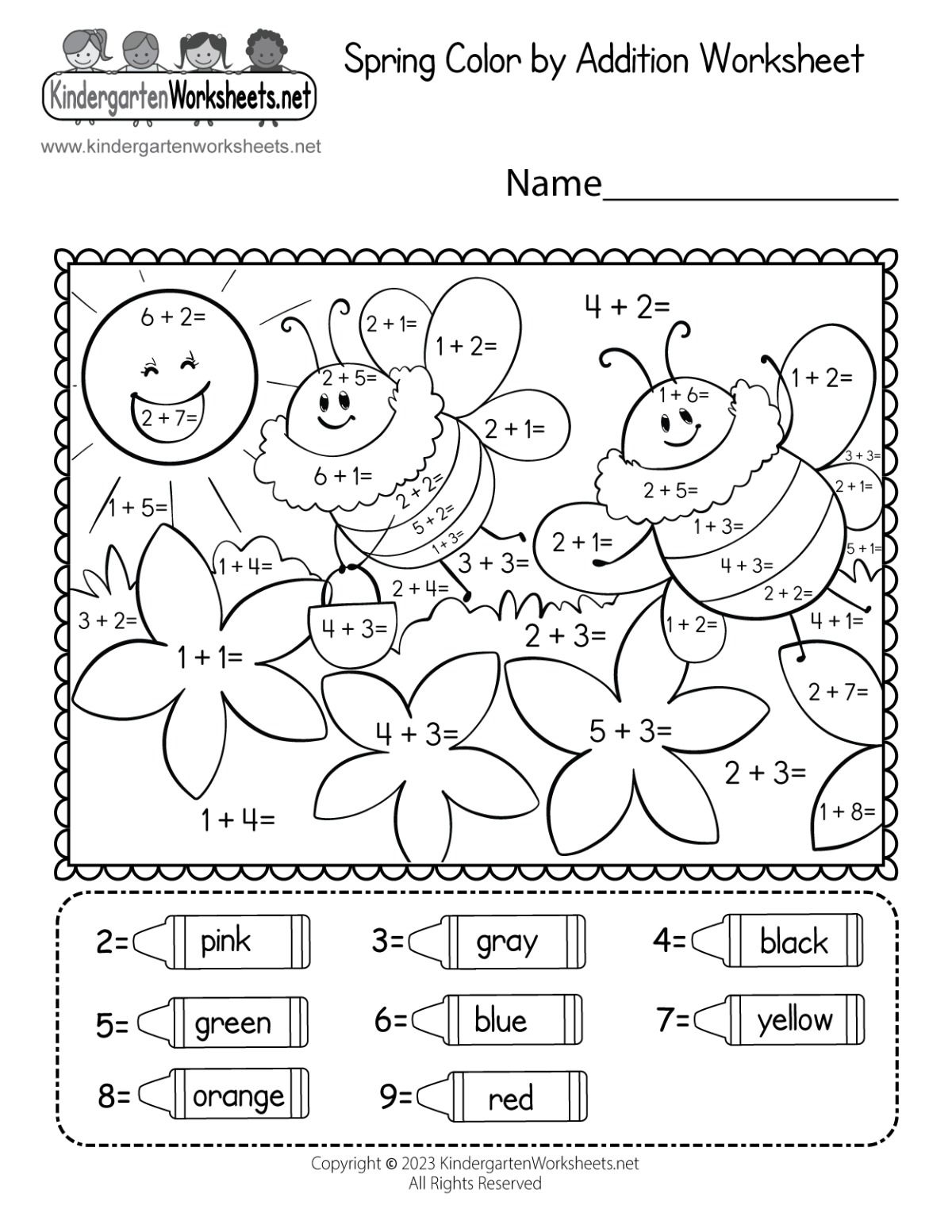 Free Printable Spring Worksheets For Preschoolers