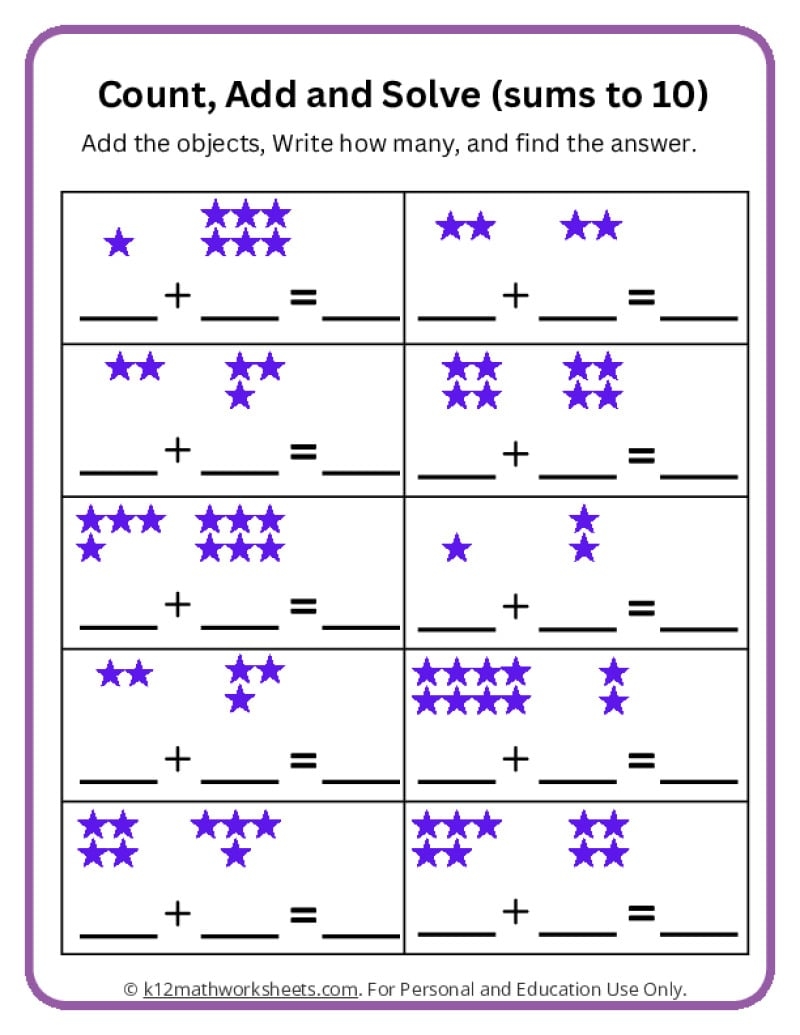 free printable preschool addition worksheets free printable preschool addition worksheets