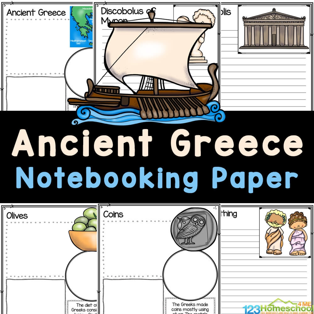 All About Ancient Greece Worksheets And Notebooking Pages