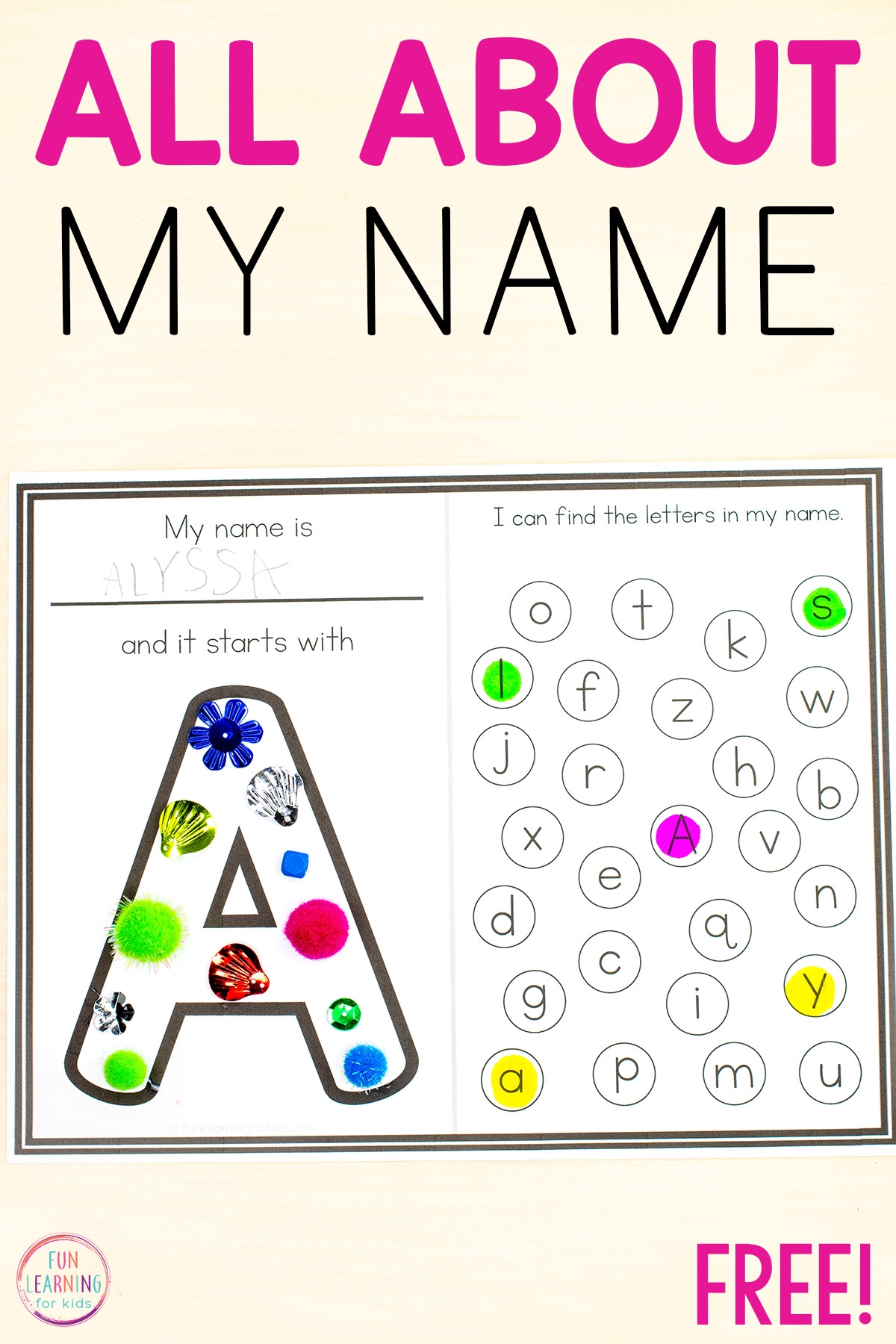 Free Printable Preschool Name Worksheets