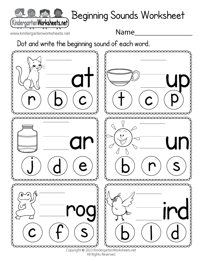 preschool kindergarten english worksheets free printables