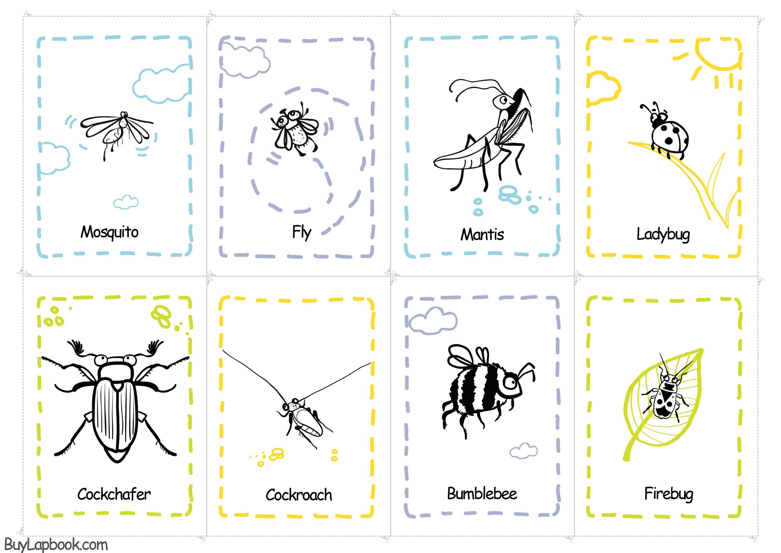 printable bug themed preschool worksheets for preschool