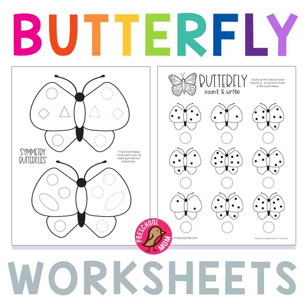 Free Preschool Butterfly Worksheet Printable