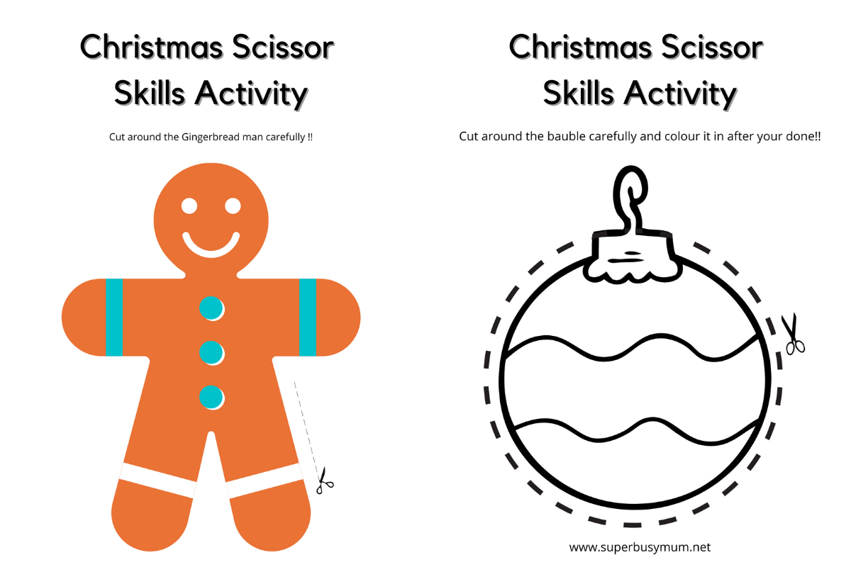 Christmas Activities To Help Boost Scissor Skills For Children Super Busy Mum Northern Irish Blogger