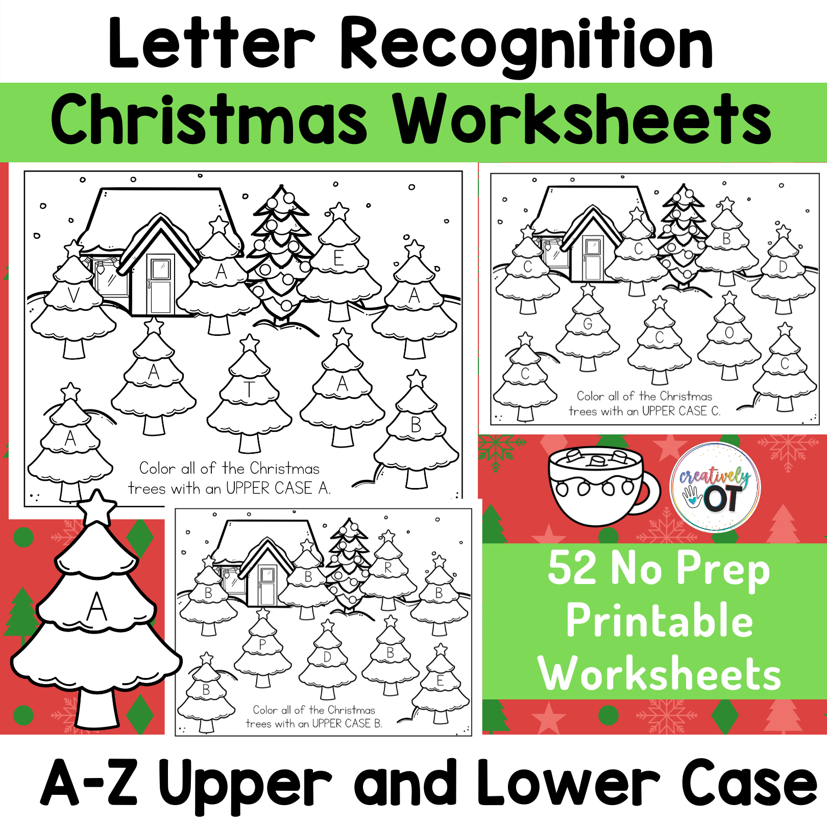 Christmas Mini Letter Recognition And Visual Scanning A Z Worksheets Made By Teachers Christmas Mini Letter Recognition And Visual Scanning A Z Worksheets Made By Teachers