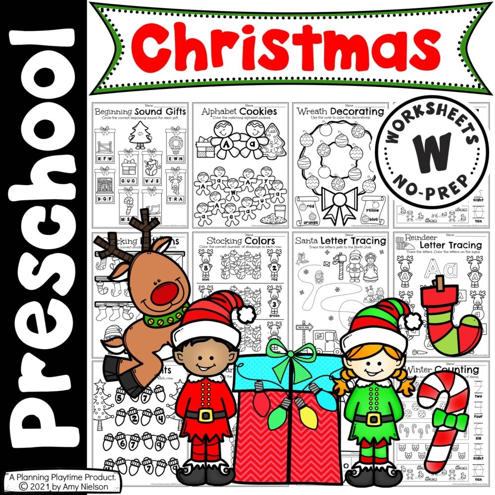 free printable worksheets about christmas for preschoolers