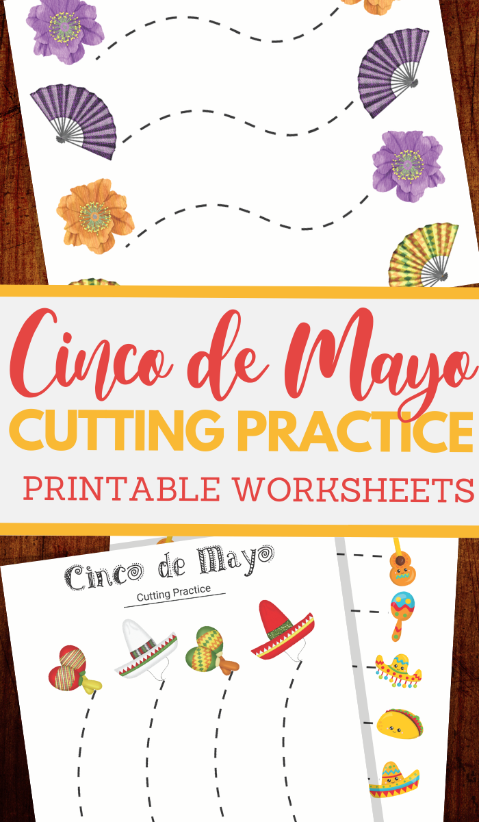 Cinco De Mayo Cutting Practice Worksheets