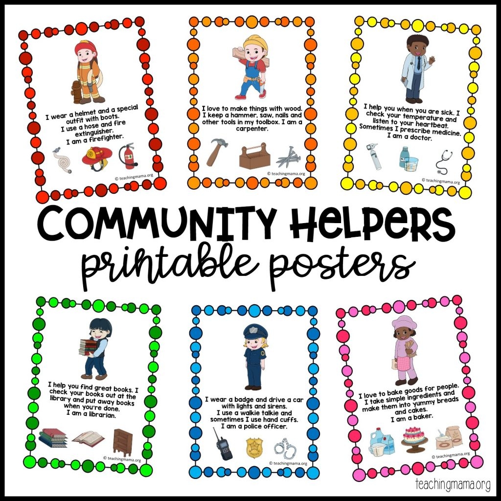free printable community helpers worksheets for preschool