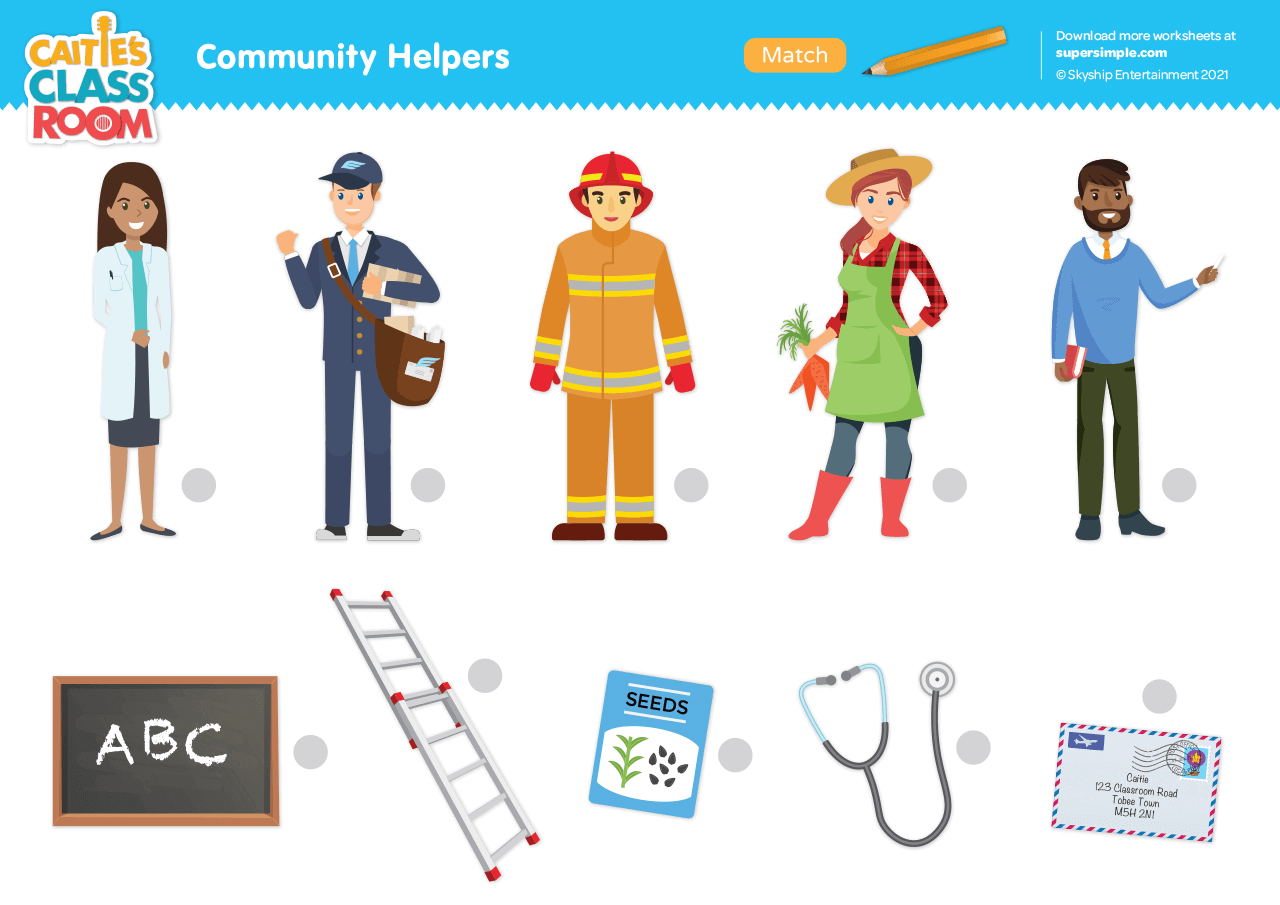 Free Printable Community Helpers Worksheets For Preschool