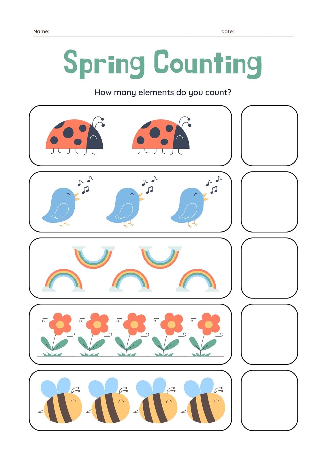 free printable spring worksheets for preschoolers