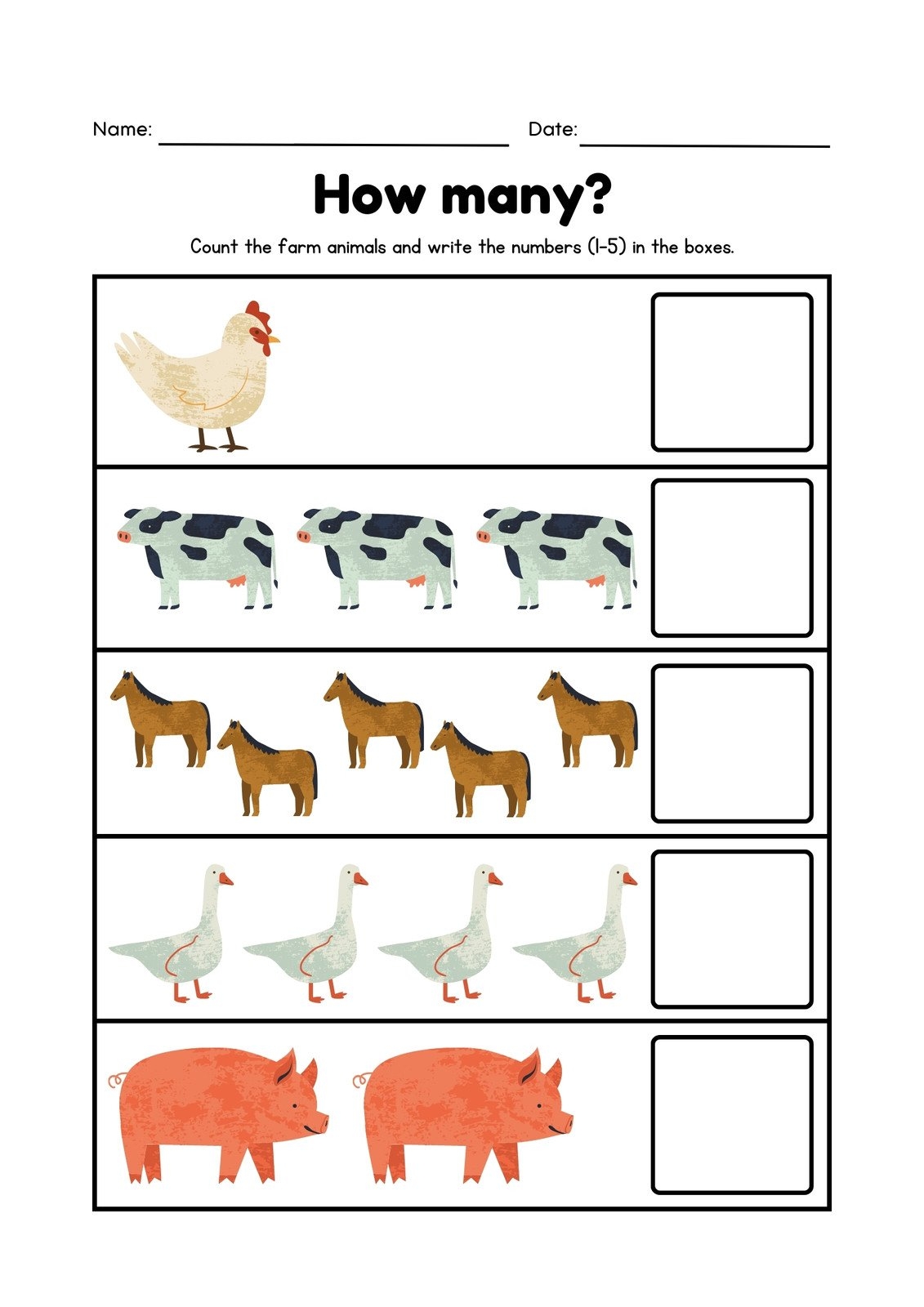 Customize 31 Kindergarten Math Counting Worksheets Templates Online Canva