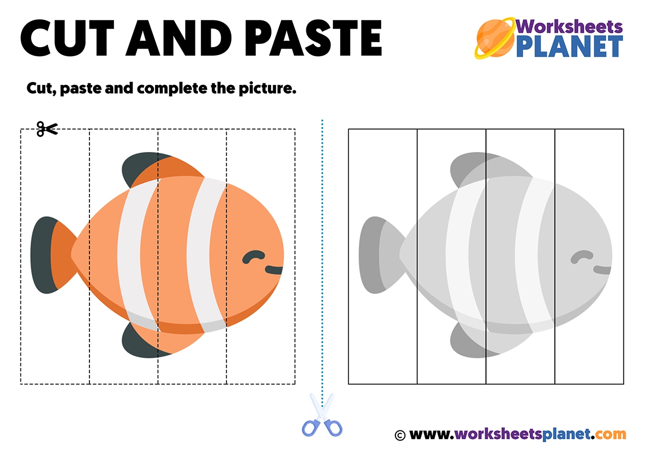 Cut And Paste Printable Worksheets For Kids Ready To Print