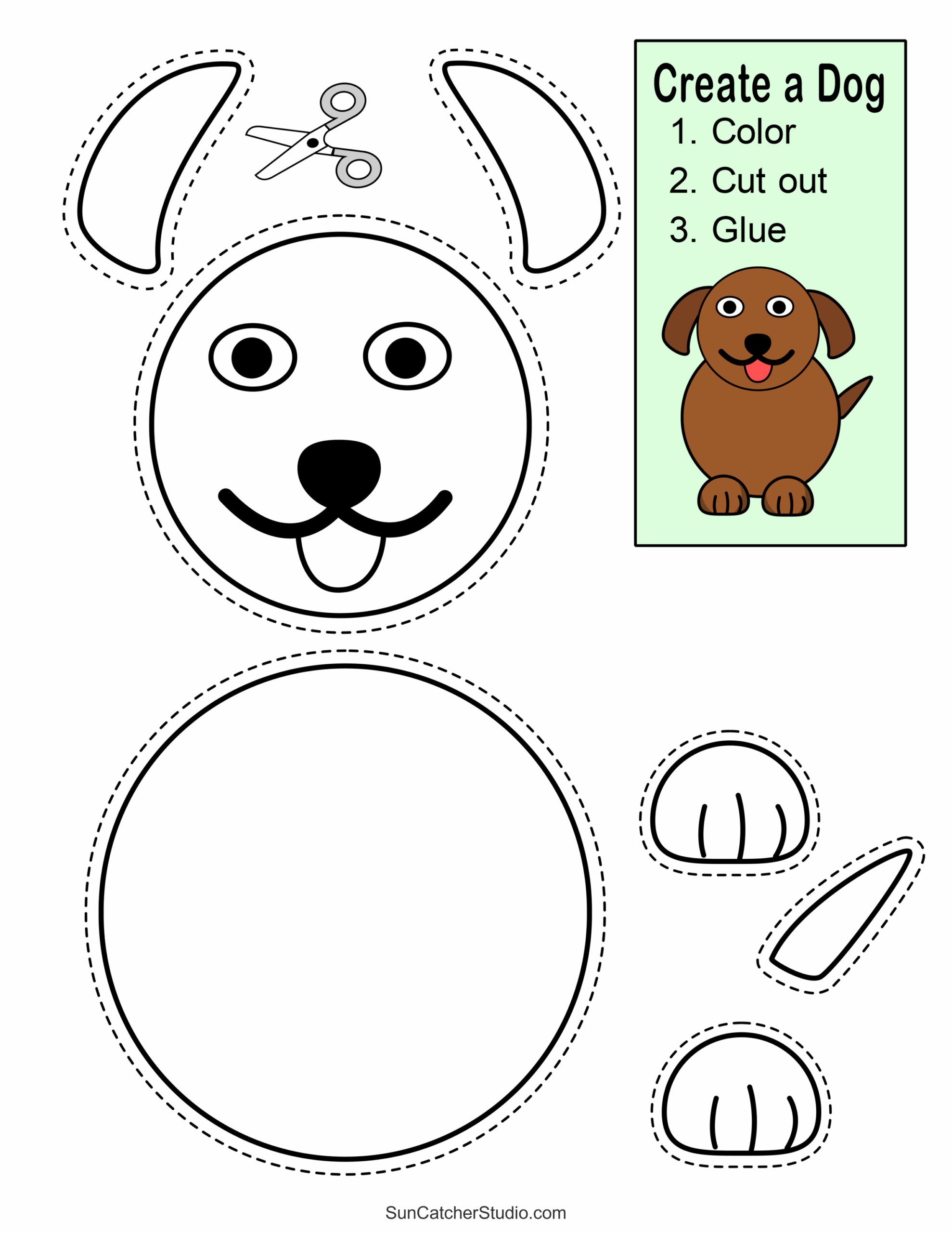 Cut And Paste Worksheets Printable Activities For Kids Free Printables Monograms Design Tools Patterns DIY Projects