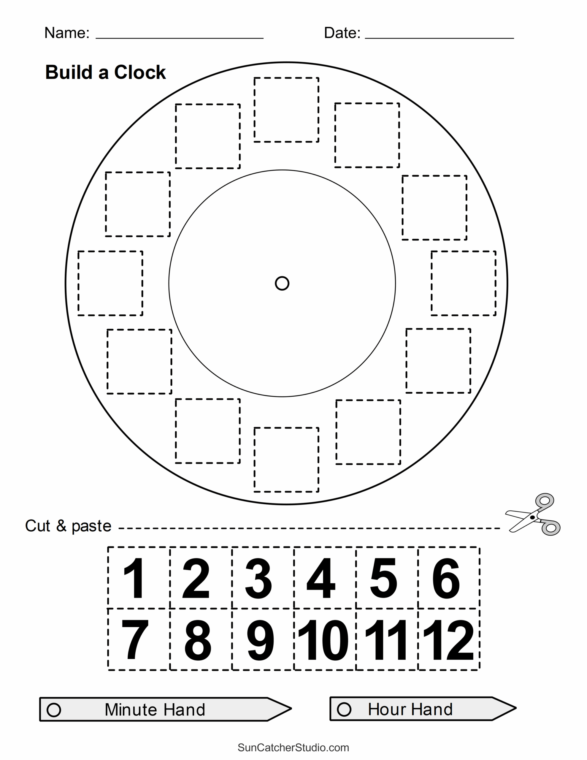 Cut And Paste Worksheets Printable Activities For Kids Free Printables Monograms Design Tools Patterns DIY Projects