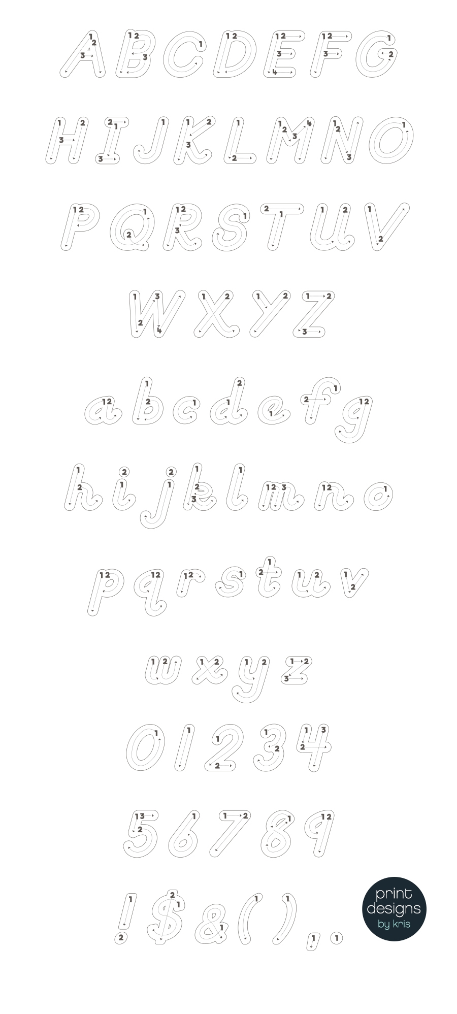 D Nealian Letter Formation Font Letter Tracing Font Writing Letters Font Made By Teachers
