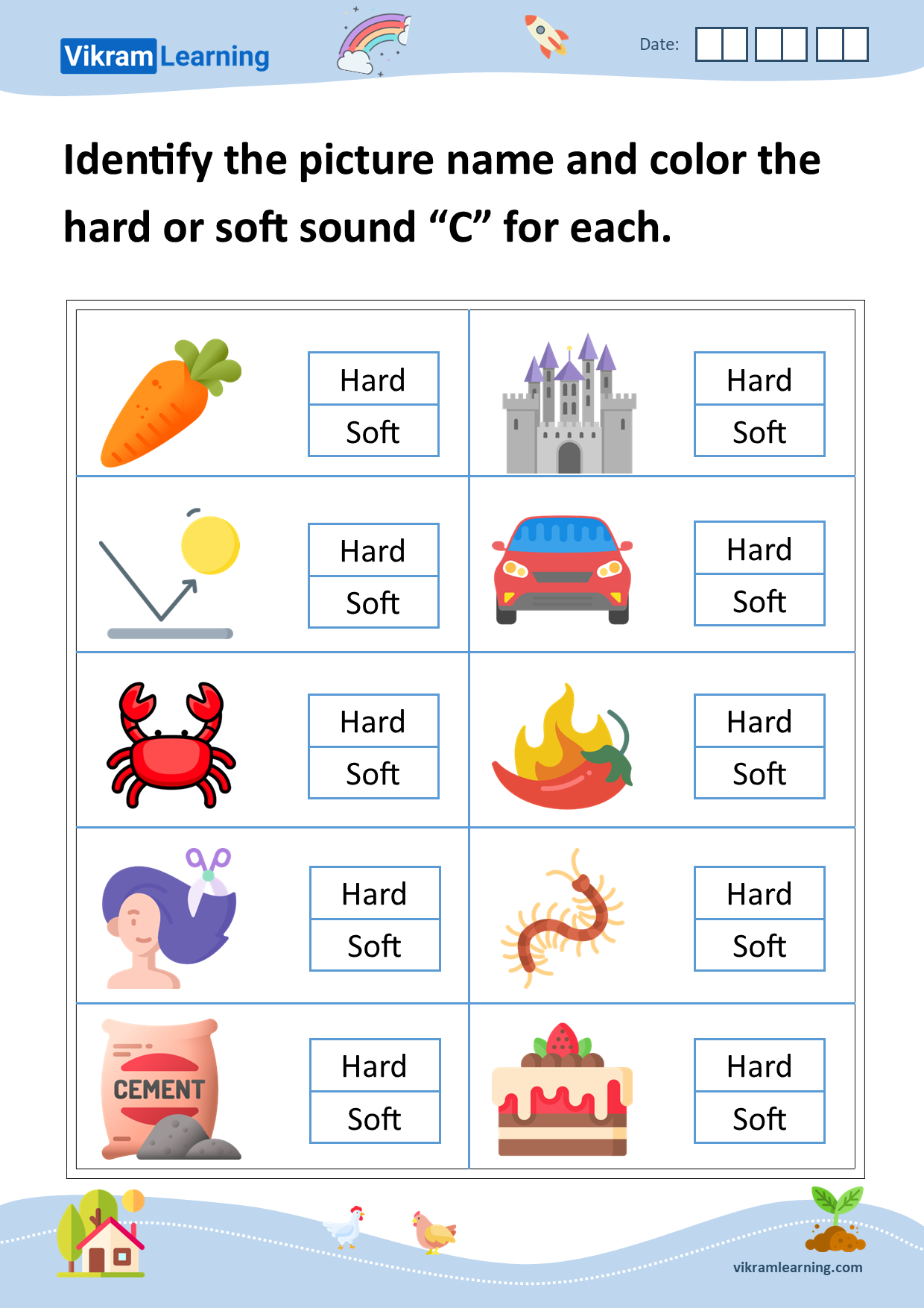 Download Hard And Soft Sounds Of C Worksheets For Free Vikramlearning