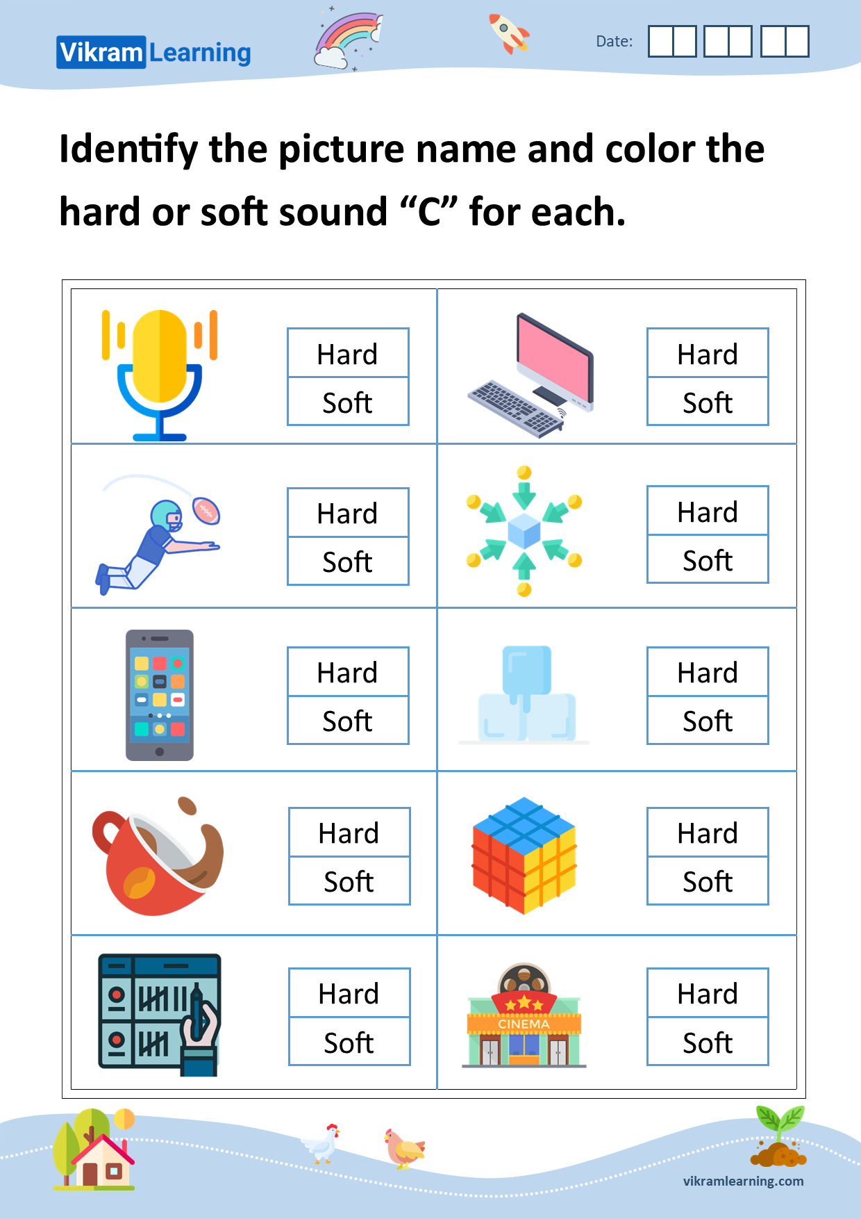 Soft Or Hard Printable Worksheets Preschool