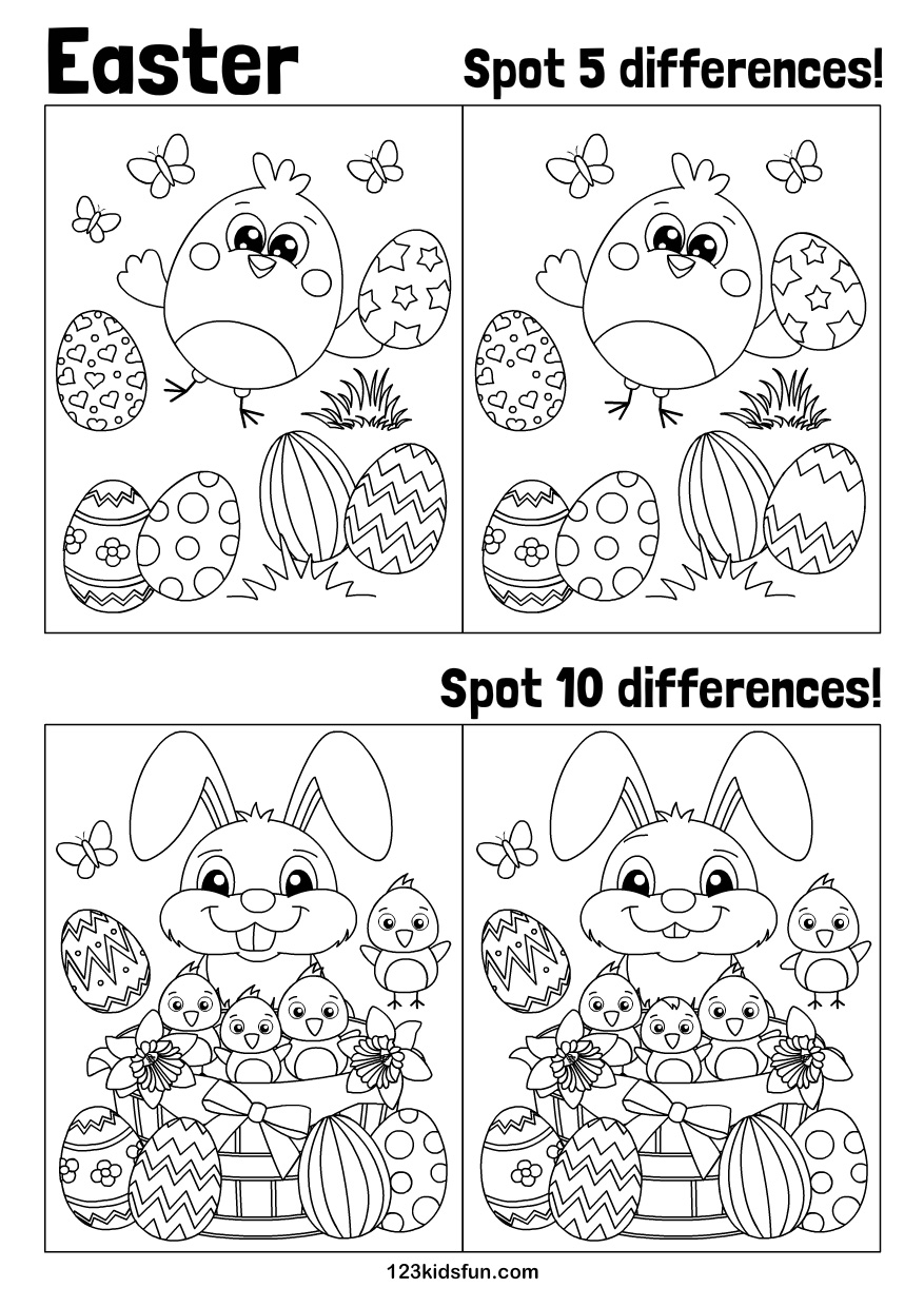 Printable Easter Worksheets For Preschool