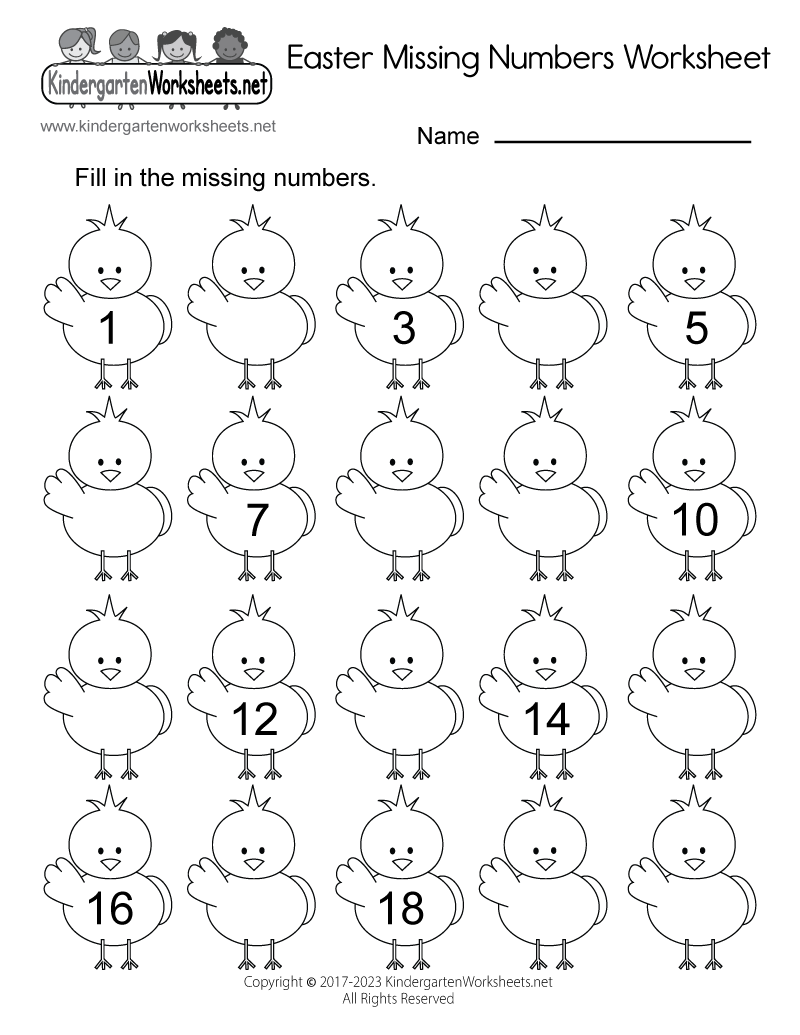 Preschool Worksheets Imssing Numbers Printable