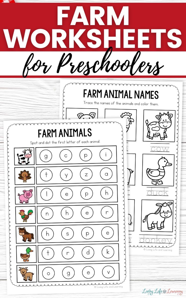 Farm Worksheets For Preschoolers