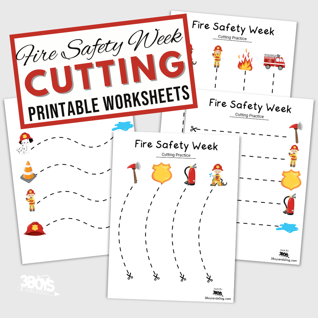 Fire Safety Week Cutting Practice Fire Safety Week Cutting Practice