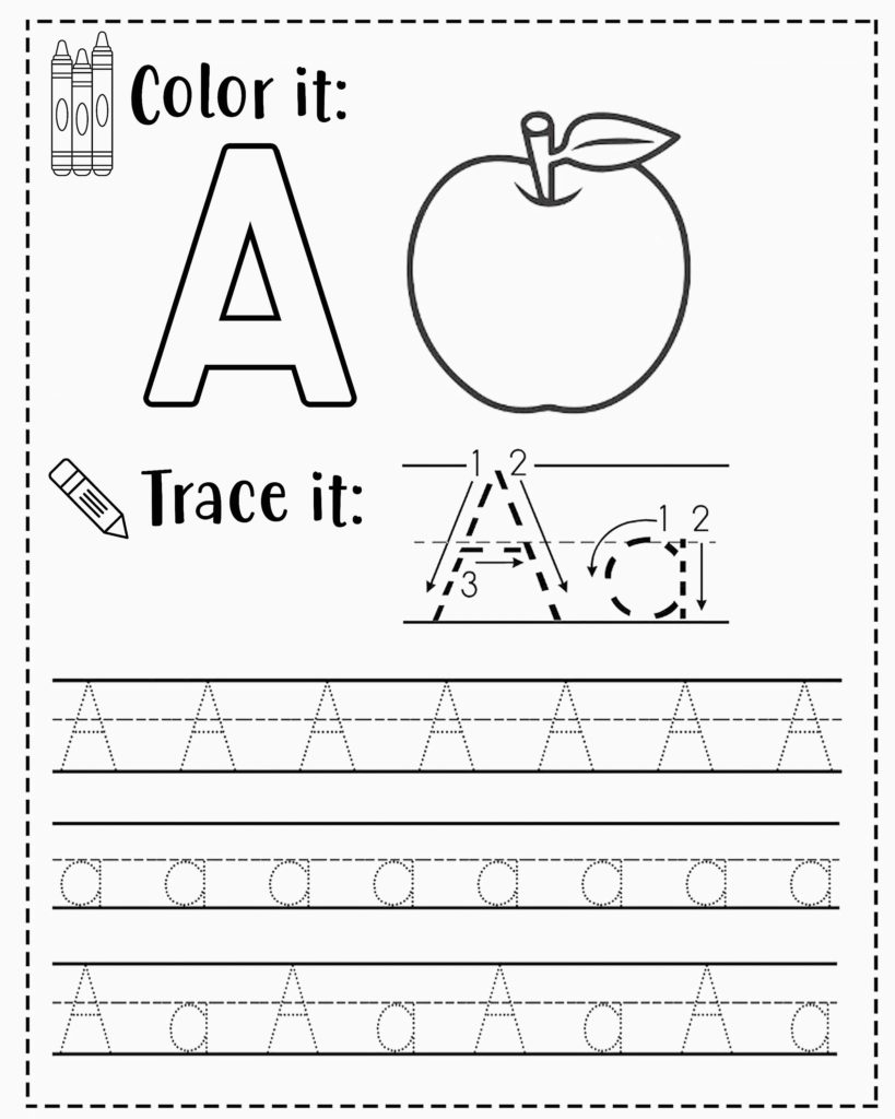 free printable preschool worksheets tracing letters