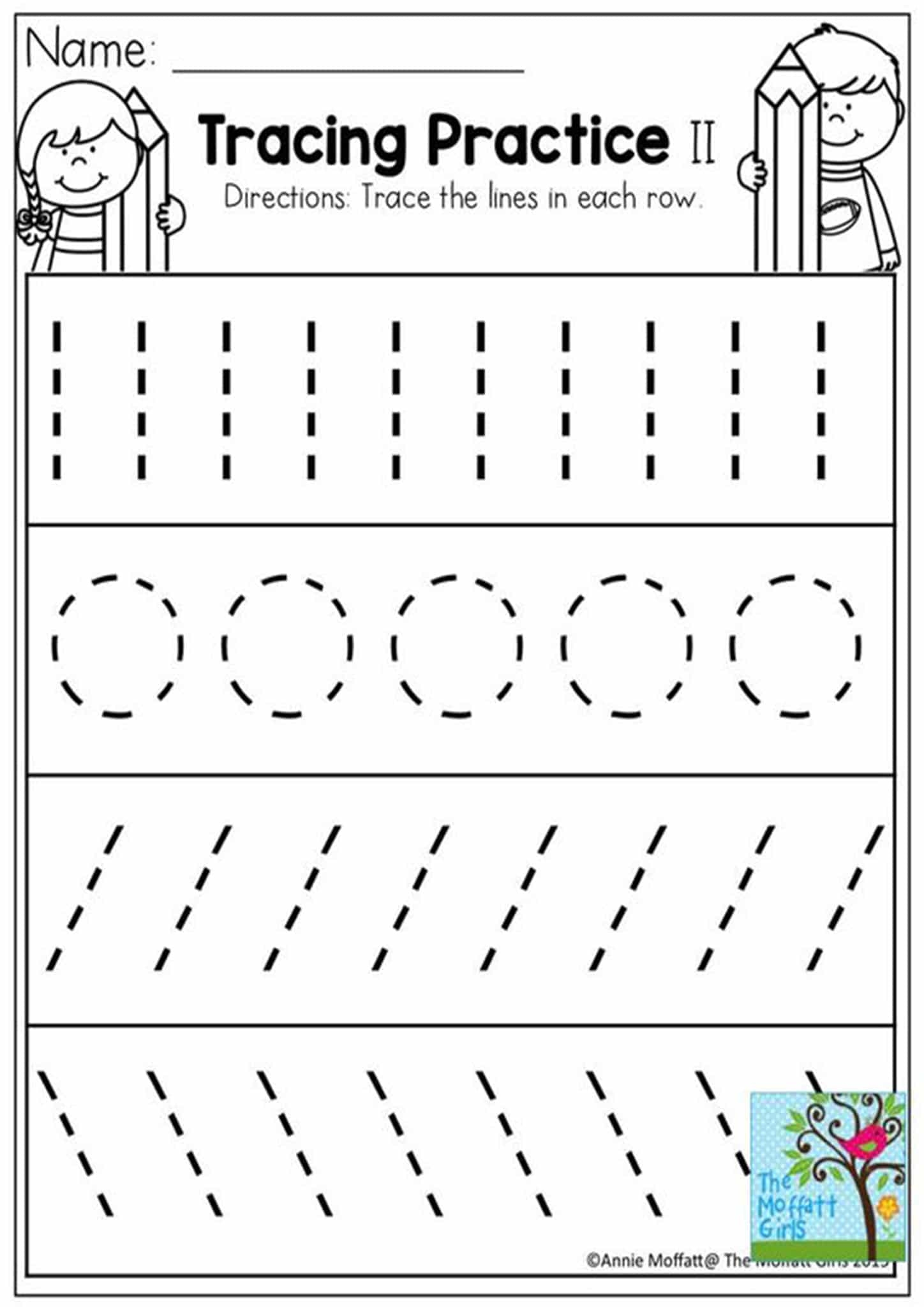 Free Printable Preschool Worksheets Tracing Lines