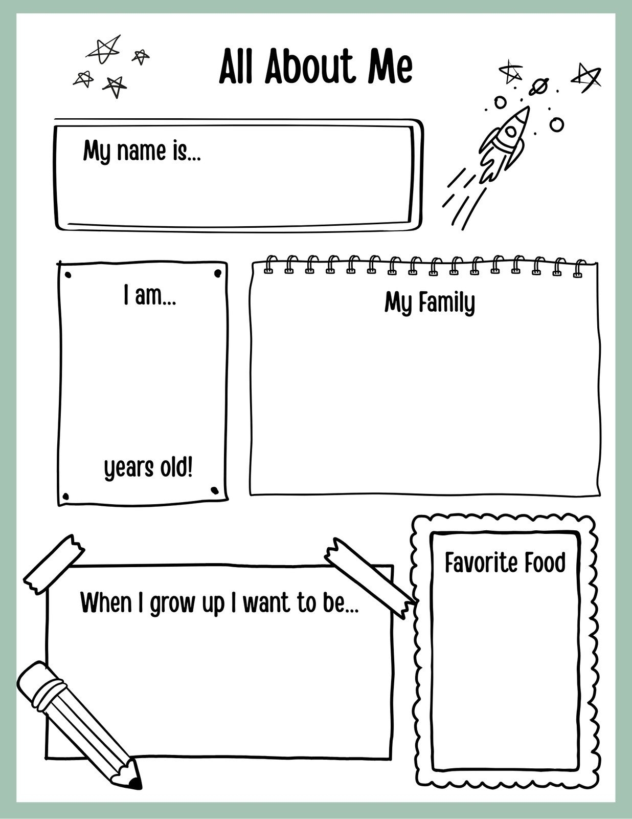 free printable preschool about me worksheet free printable preschool about me worksheet