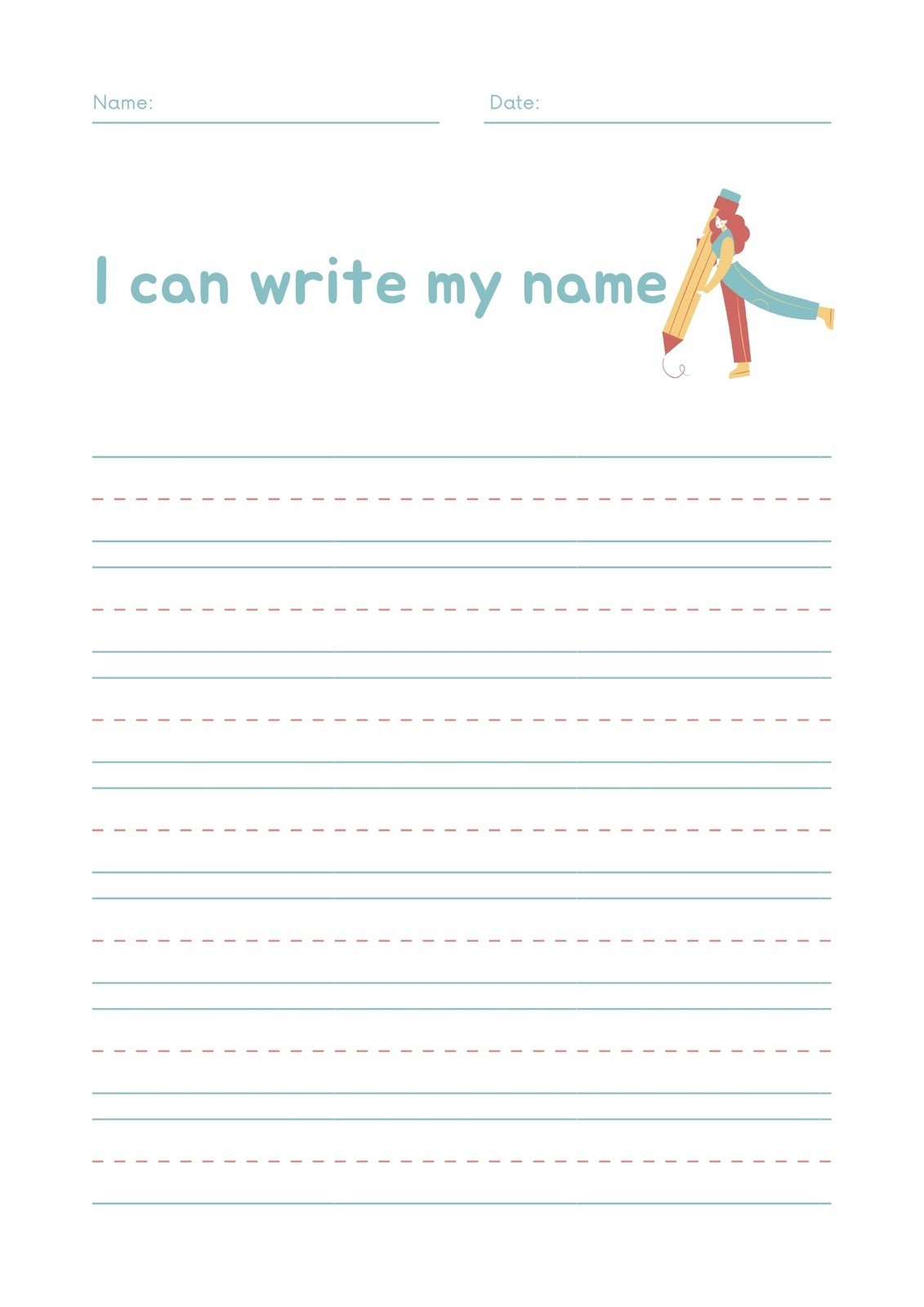 printable writing paper for preschoolers worksheets