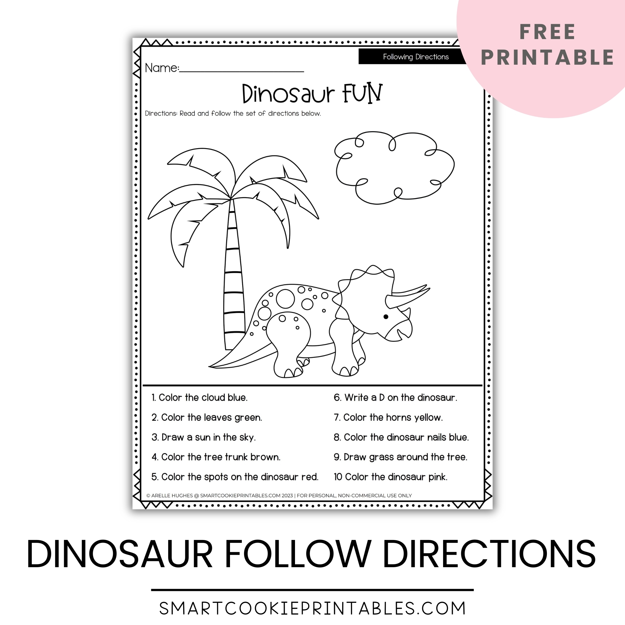 free printable following directions worksheets for preschoolers free printable following directions worksheets for preschoolers