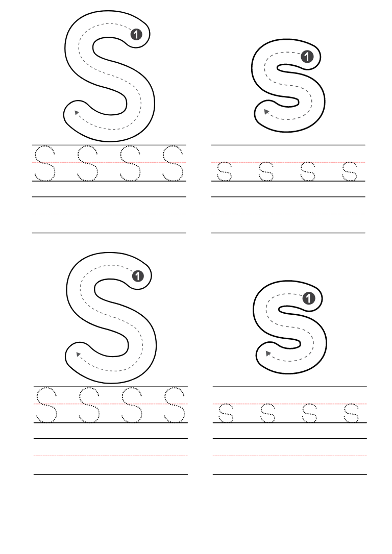 free printable letter s worksheets for preschoolers