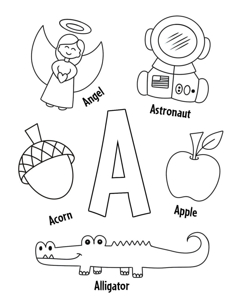 free printable preschool letter a worksheets