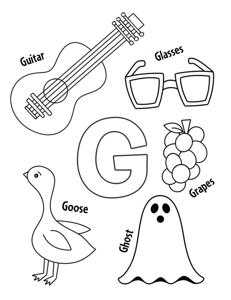 FREE Letter G Worksheets For Preschool The Hollydog Blog