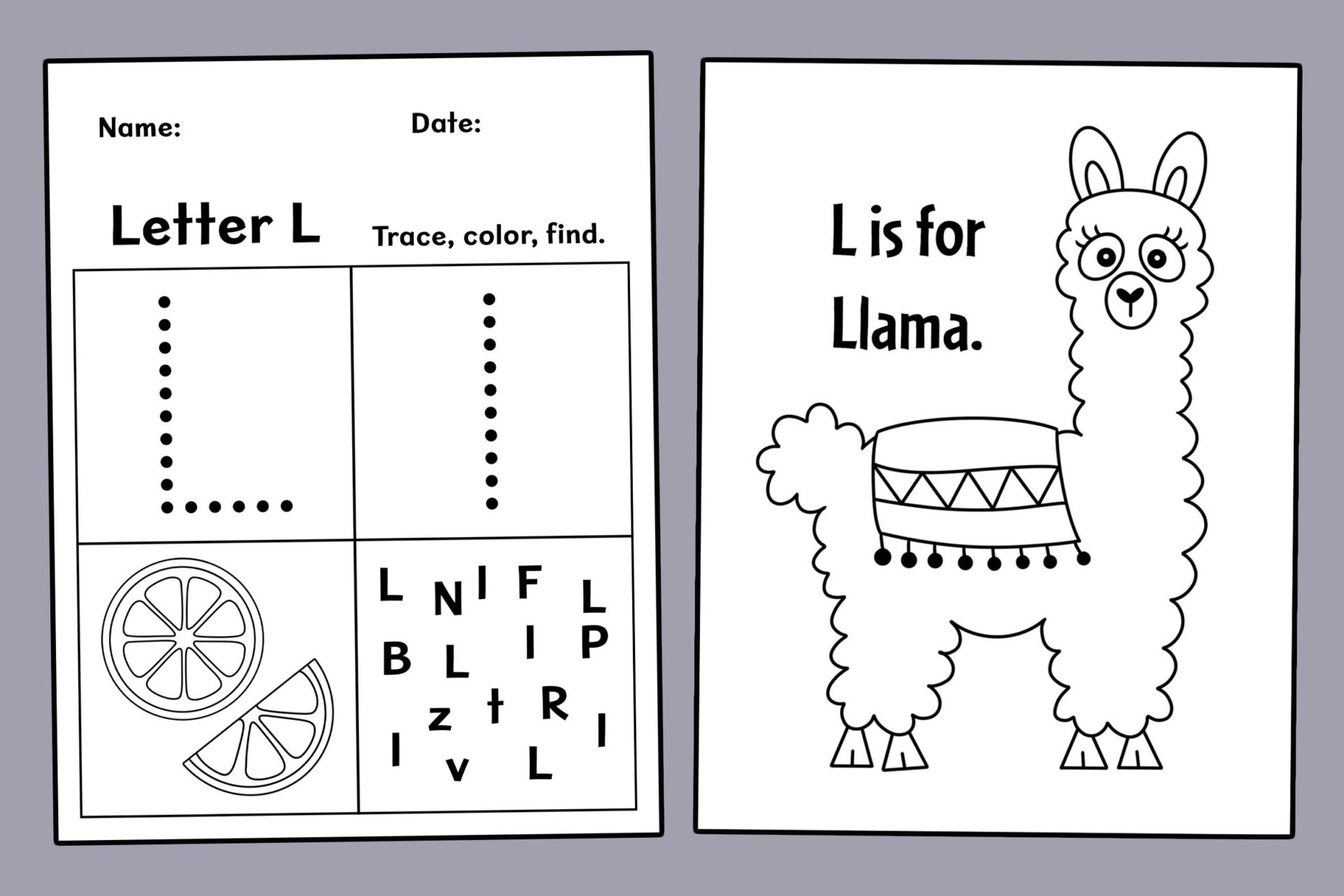 Free Letter L Worksheets For Preschool The Hollydog Blog Free Letter L Worksheets For Preschool The Hollydog Blog
