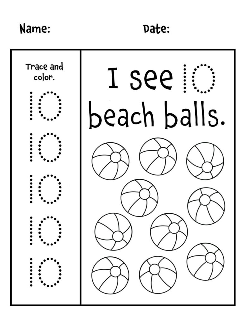FREE Number 10 Worksheets For Preschool The Hollydog Blog FREE Number 10 Worksheets For Preschool The Hollydog Blog