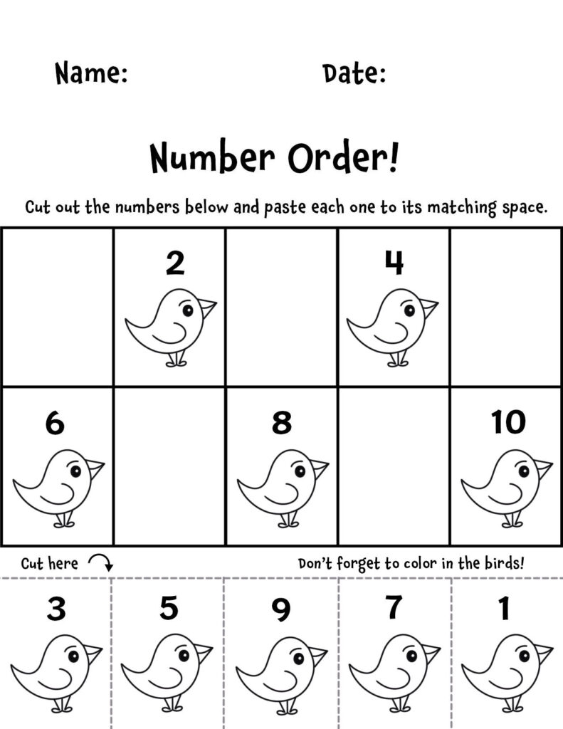 Free Number Worksheets For Preschool The Hollydog Blog