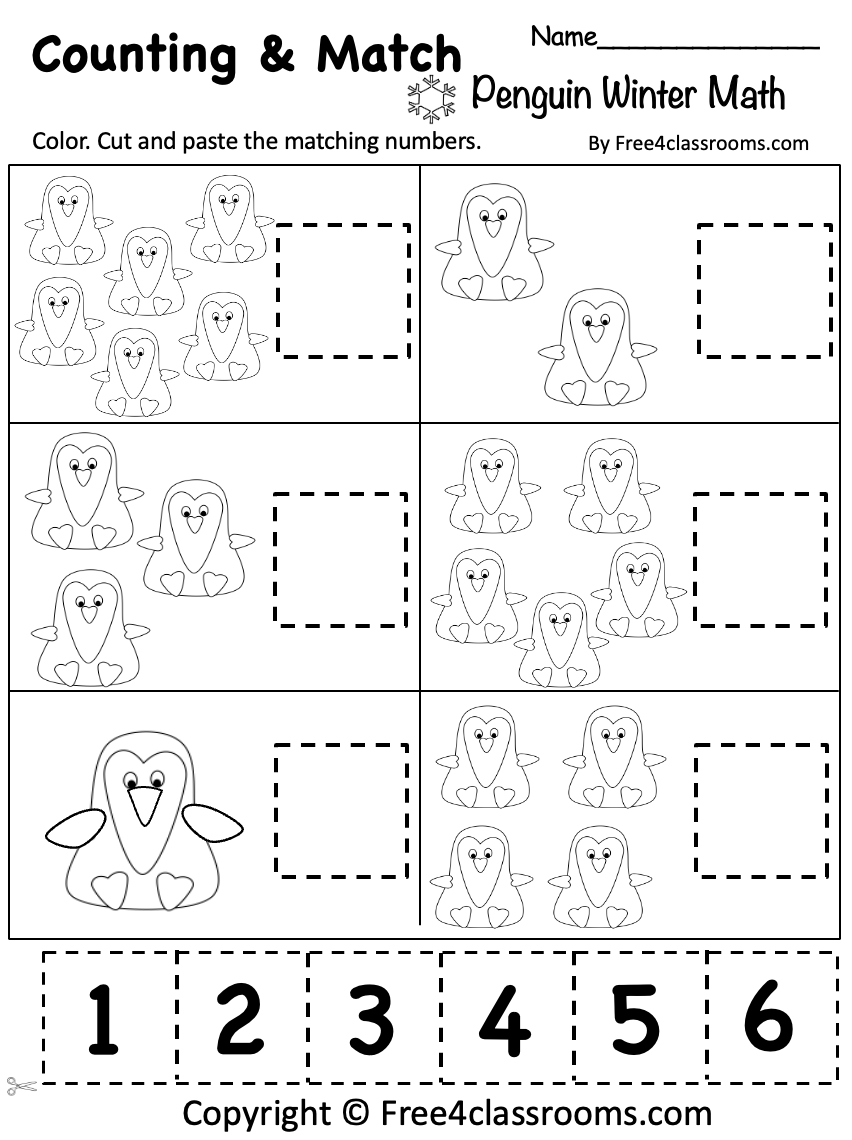 Free Penguin Math Worksheet L Printable For Preschool Free Worksheets Free4Classrooms Free Penguin Math Worksheet L Printable For Preschool Free Worksheets Free4Classrooms