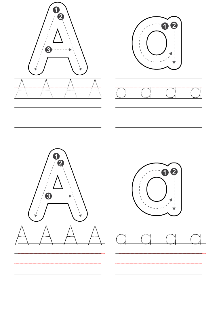 free preschool worksheets alphabet printables