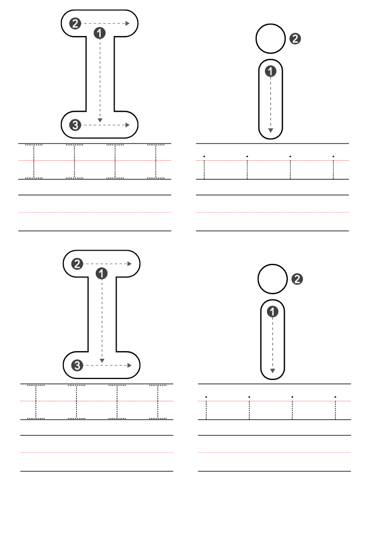 printable letter i worksheets for preschoolers