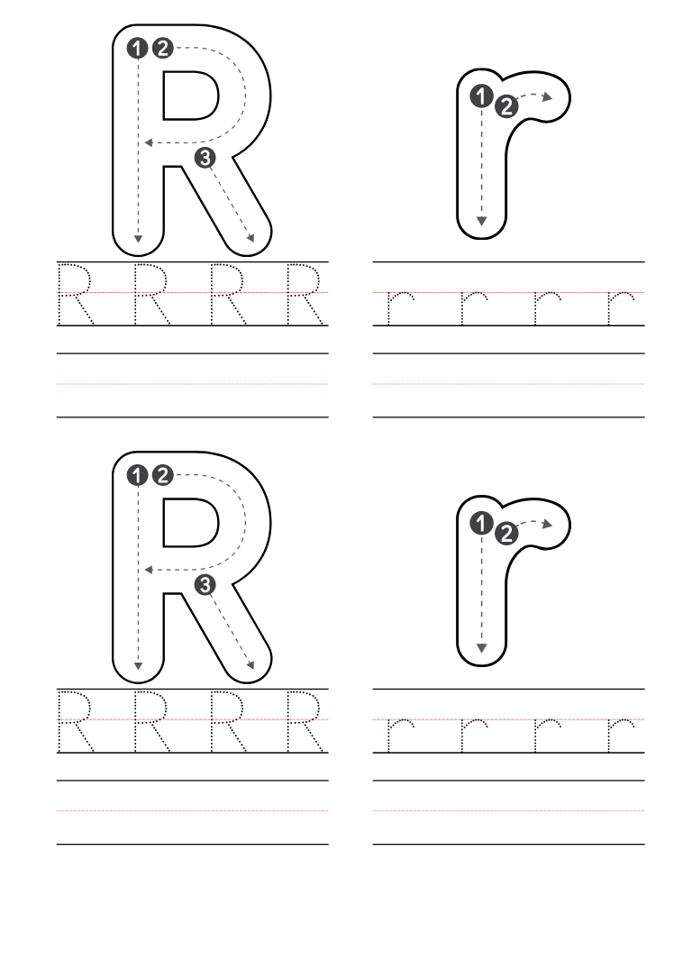 Letter R Preschool Printable Worksheets