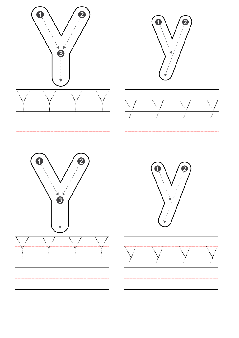 Free Preschool Letter Y Worksheets Printable PDF
