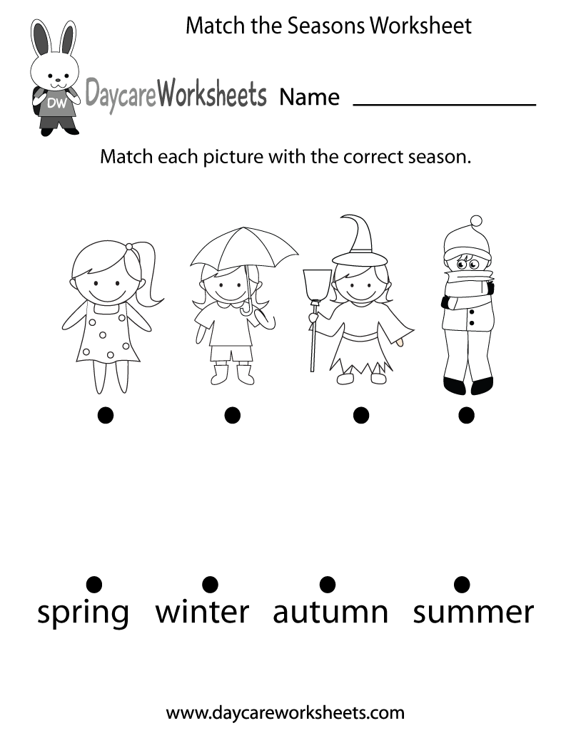 free printable preschool worksheets fall and winter