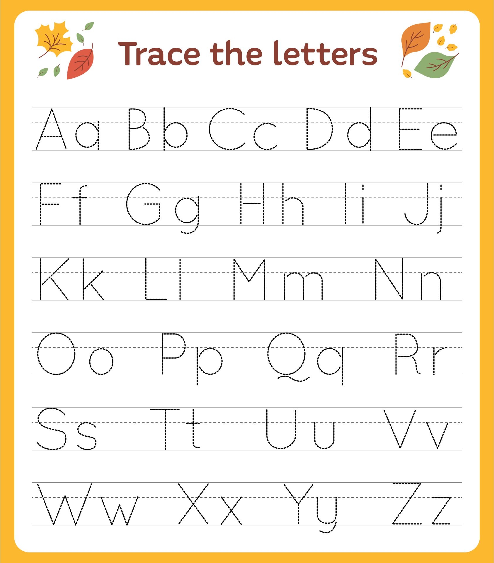 free printable alphabet worksheets for preschoolers