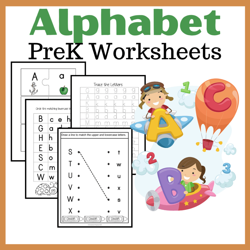 preschool alphabet printable worksheets free