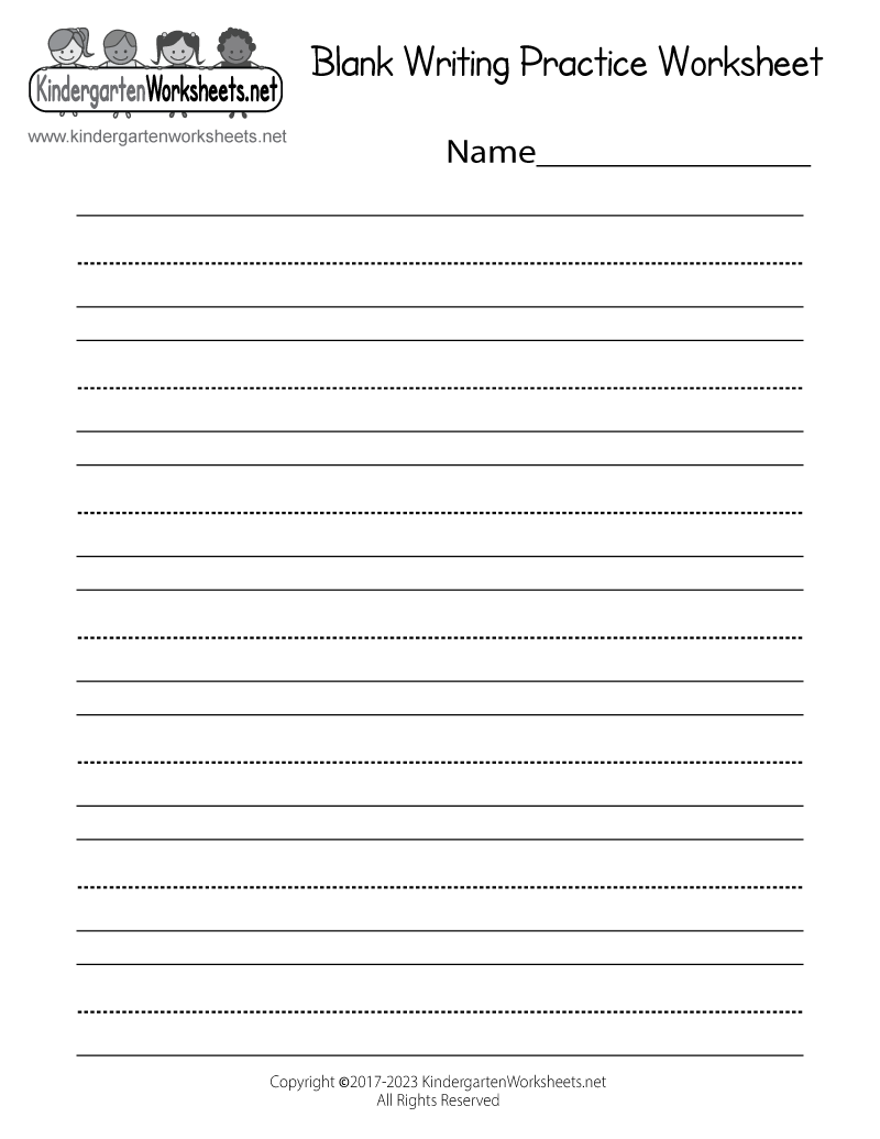 Preschool Writing Worksheets Printable