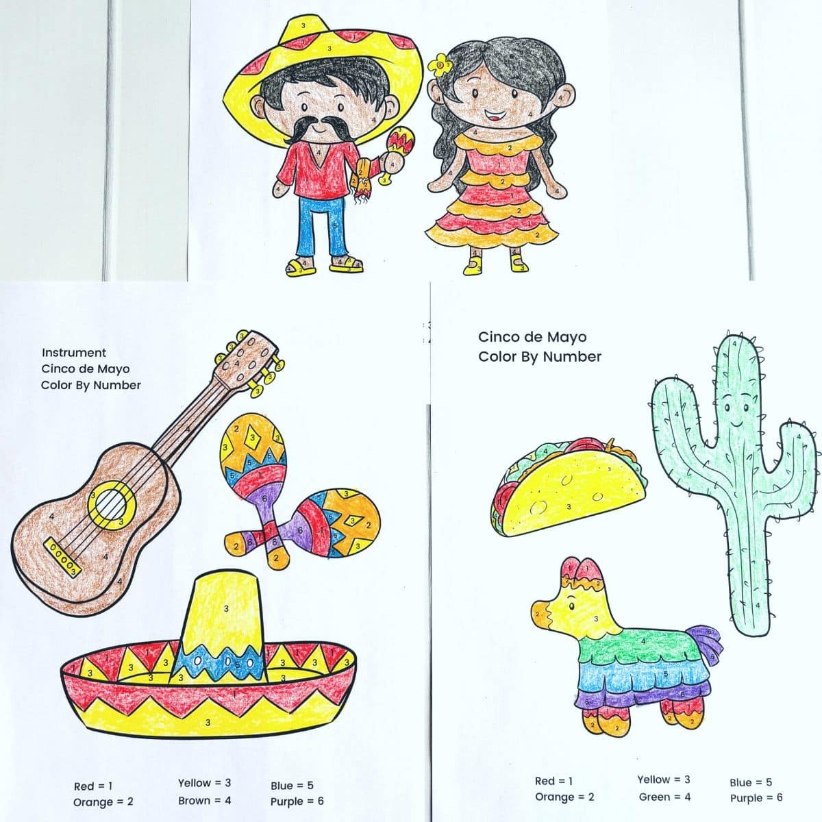 cinco de mayo printable worksheets for preschoolers