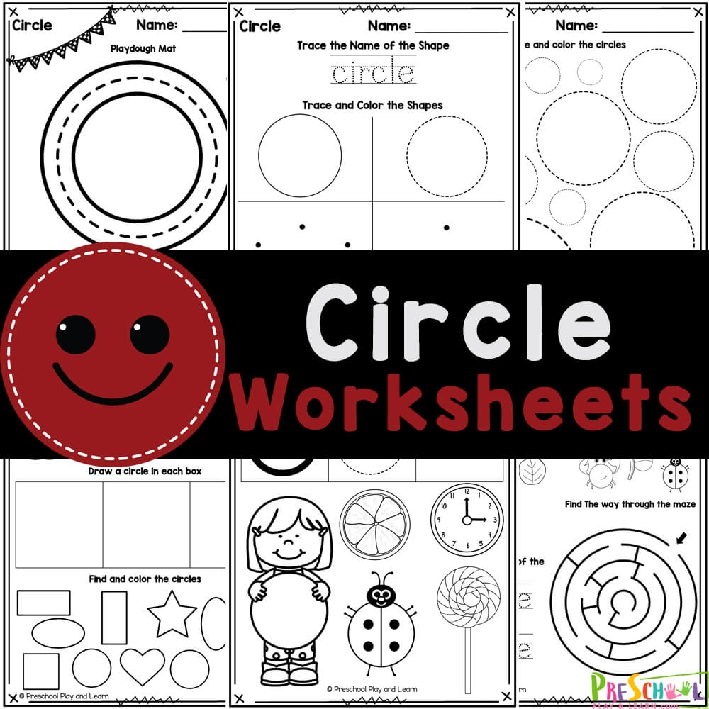free printable tracing circle worksheets for preschool
