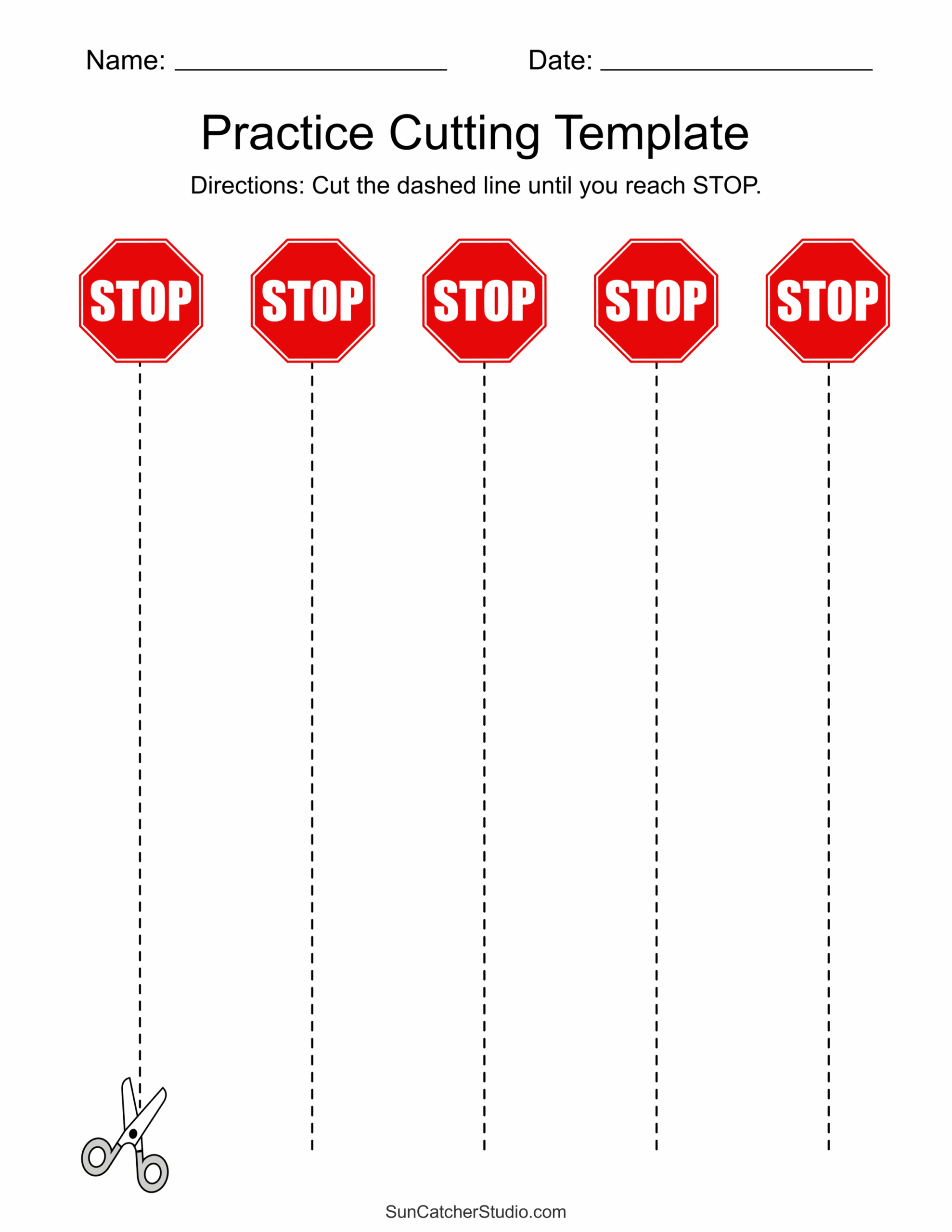 Free Printable Cutting Worksheets For Preschoolers Free Printables Monograms Design Tools Patterns DIY Projects