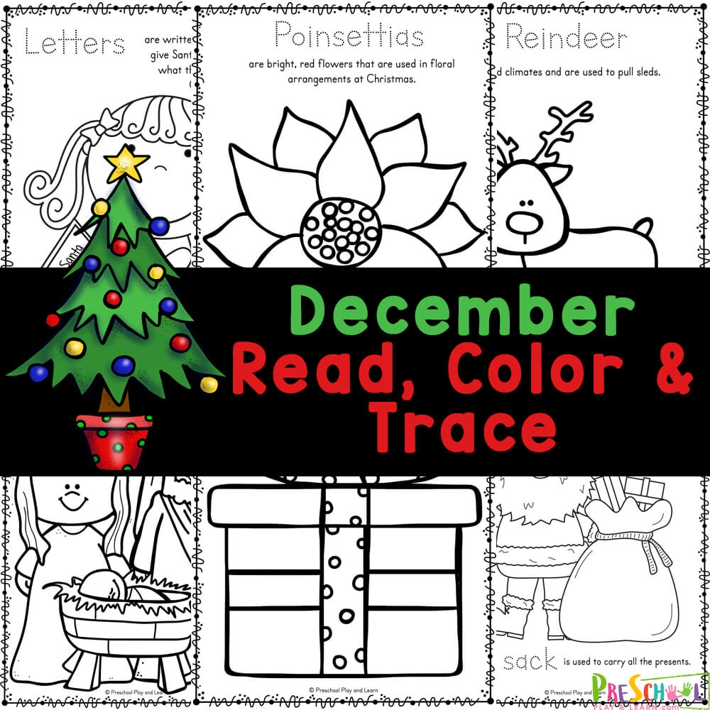  FREE Printable December Holiday Coloring Pages For Kids