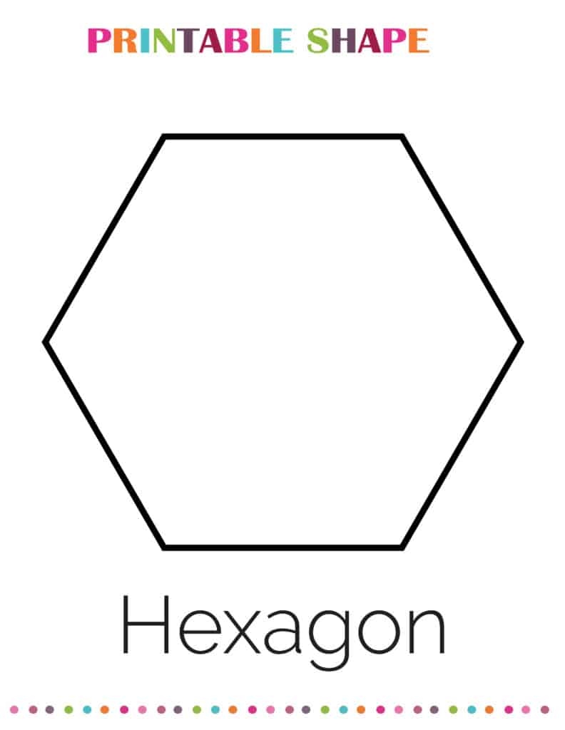 Free Printable Hexagon Shape